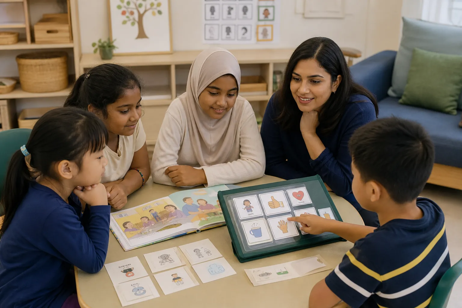 A multicultural Malaysian communication group using stories, speech and AAC supports